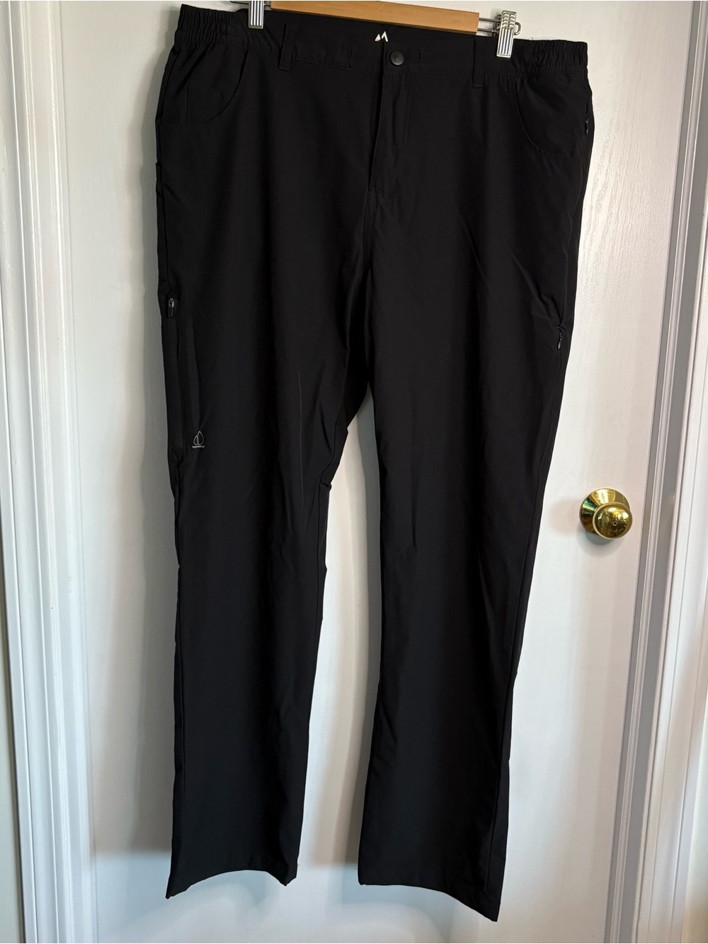 Apricoat Black Polyamide Elasthane Stretch Pants Straight Sz38 Adventure Outdoor